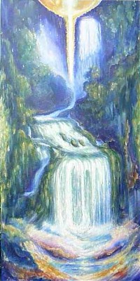 Golden- blauer Wasserfall